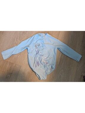 Hanna Andersson Disney Frozen II Elsa Long Sleeve Baby Swimsuit Rashguard